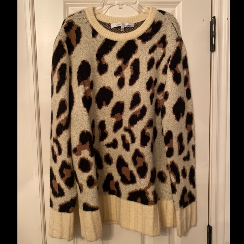 Lovers + Friends Speak Up Sweater, Color: Metallic Leopard